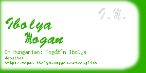 ibolya mogan business card